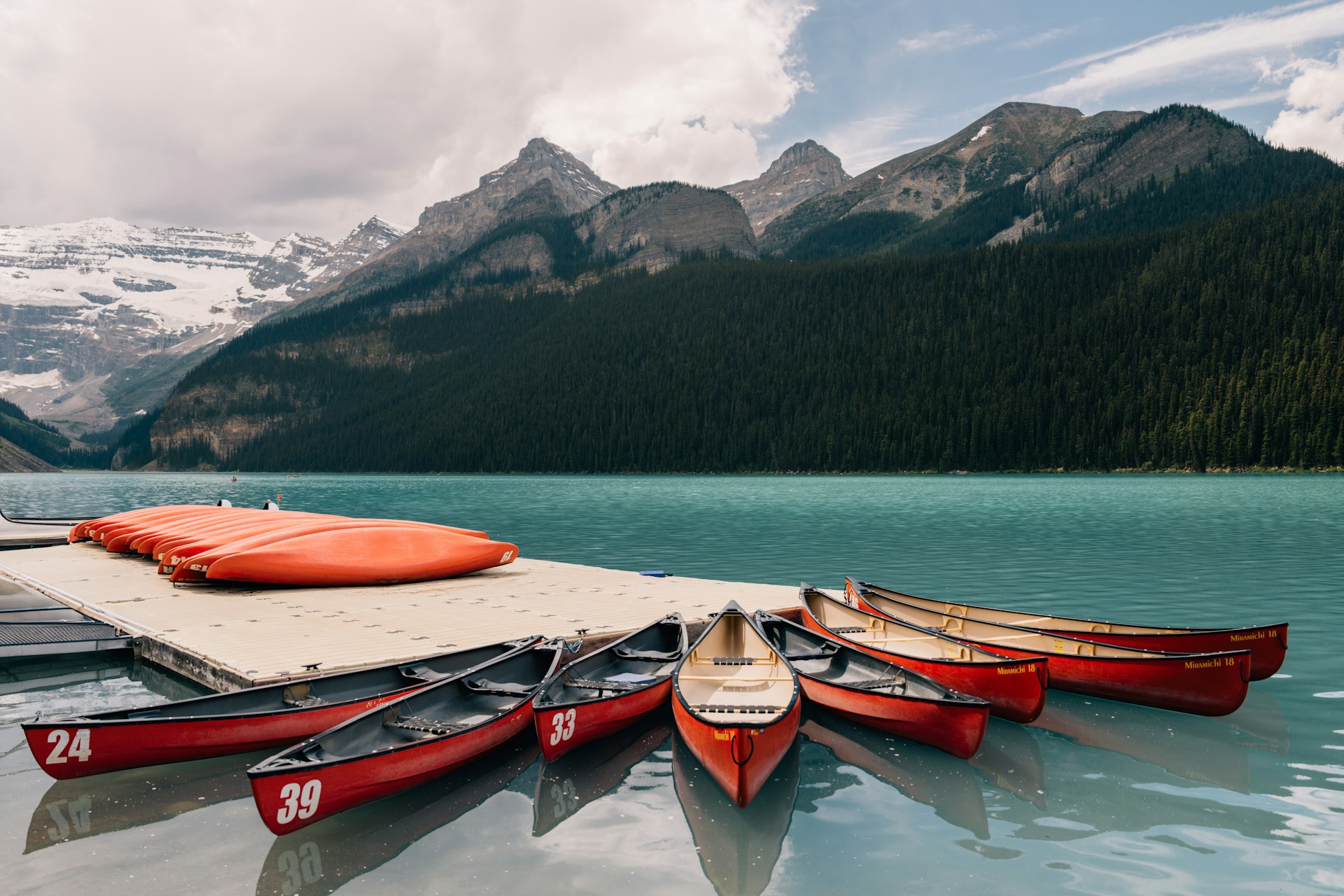 Lake Louise canoeing